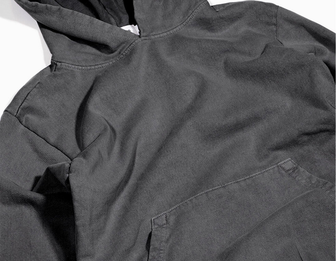 Mens Heavyweight Hoodie in Steel Grey