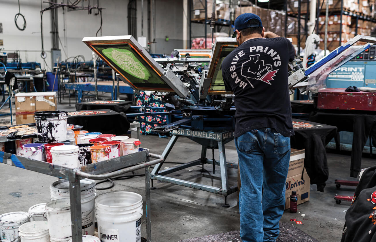 Screen printing at Massive